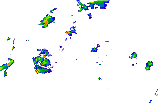 Meteoradar - aktuální srážky 2025-09-15 16:45:00