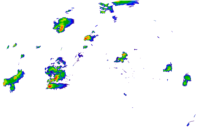 Meteoradar - aktuální srážky 2025-09-15 17:00:00