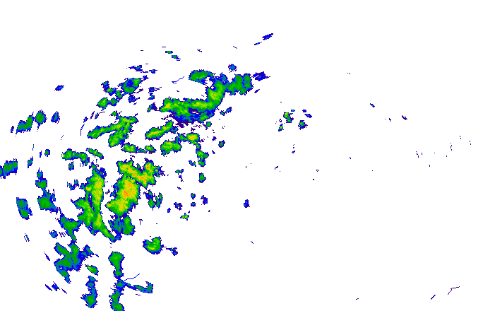 Meteoradar - aktuální srážky 2025-10-05 14:00:00