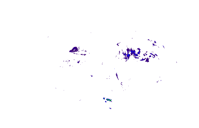 Meteoradar - aktuální srážky 2025-10-13 03:00:00