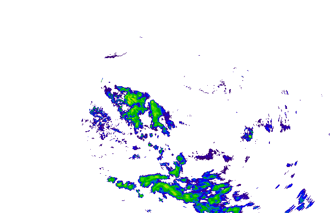 Meteoradar - aktuální srážky 2025-10-14 21:45:00