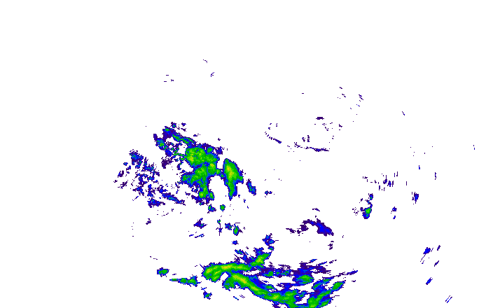 Meteoradar - aktuální srážky 2025-10-14 22:15:00