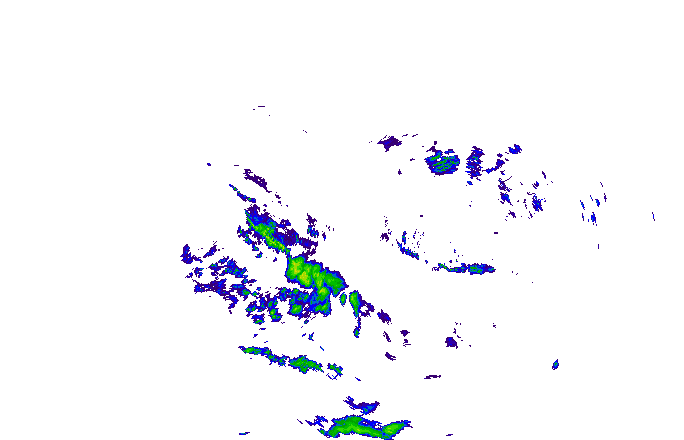 Meteoradar - aktuální srážky 2025-10-14 23:45:00