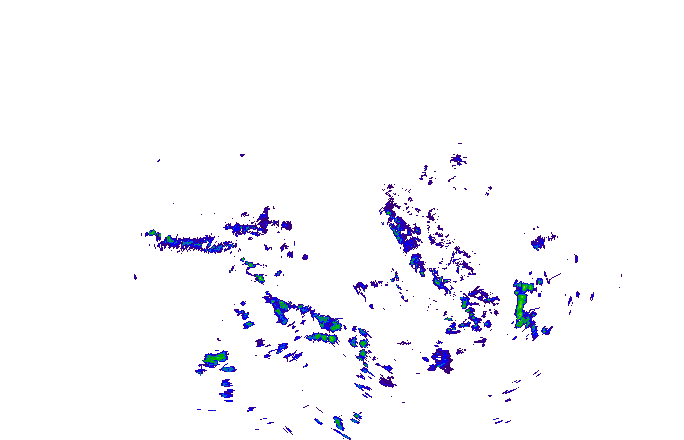 Meteoradar - aktuální srážky 2025-10-15 08:45:00
