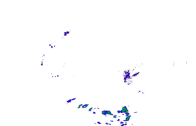 Meteoradar - aktuální srážky 2025-10-15 19:30:00