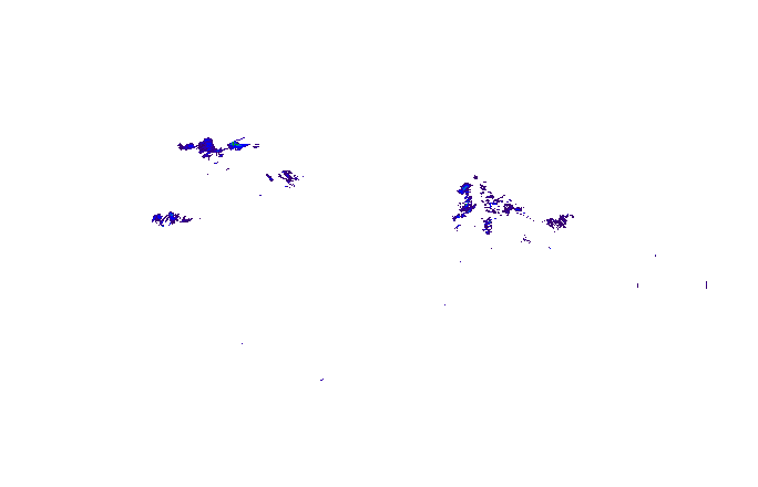 Meteoradar - aktuální srážky 2025-10-16 22:15:00
