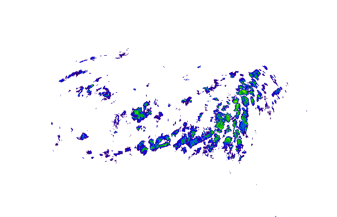 Meteoradar - aktuální srážky 2025-10-17 14:45:00