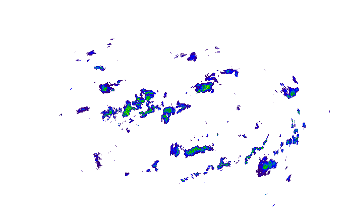 Meteoradar - aktuální srážky 2025-10-17 19:15:00