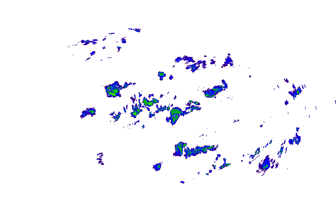 Meteoradar - aktuální srážky 2025-10-17 20:00:00