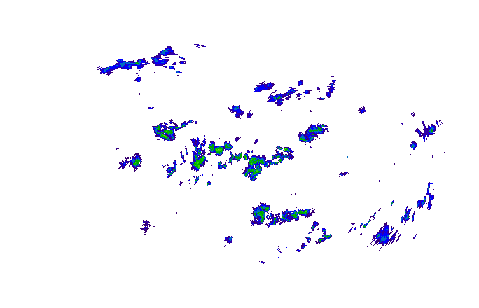 Meteoradar - aktuální srážky 2025-10-17 20:15:00