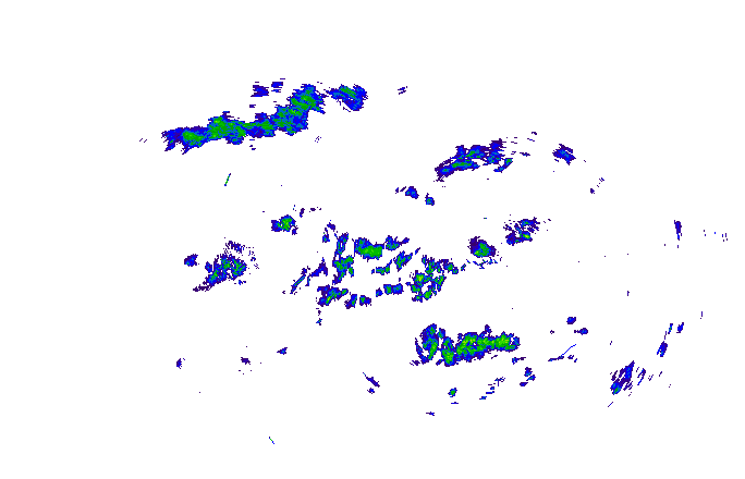Meteoradar - aktuální srážky 2025-10-17 21:15:00