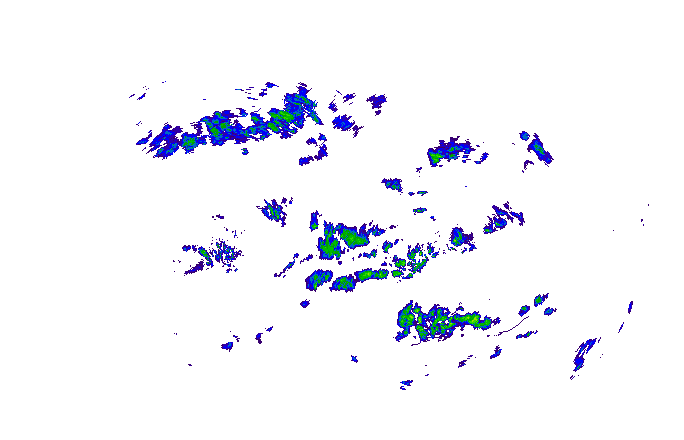 Meteoradar - aktuální srážky 2025-10-17 21:45:00