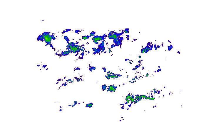 Meteoradar - aktuální srážky 2025-10-17 23:00:00