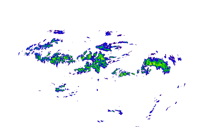 Meteoradar - aktuální srážky 2025-10-18 03:45:00