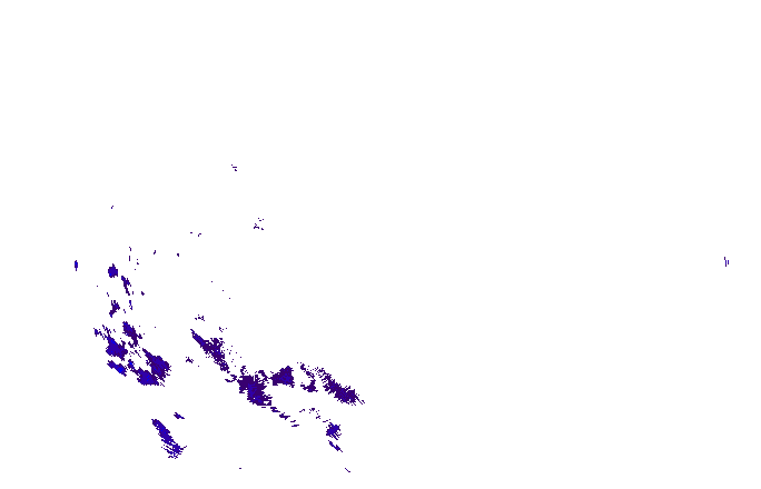 Meteoradar - aktuální srážky 2025-10-19 17:00:00