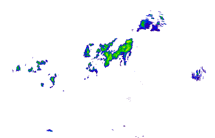 Meteoradar - aktuální srážky 2025-10-21 21:15:00