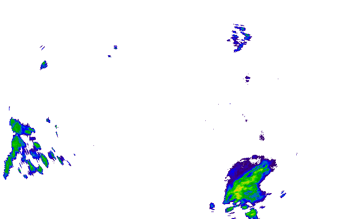 Meteoradar - aktuální srážky 2025-10-22 01:00:00