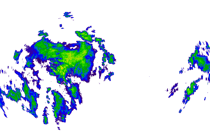Meteoradar - aktuální srážky 2025-10-22 06:45:00