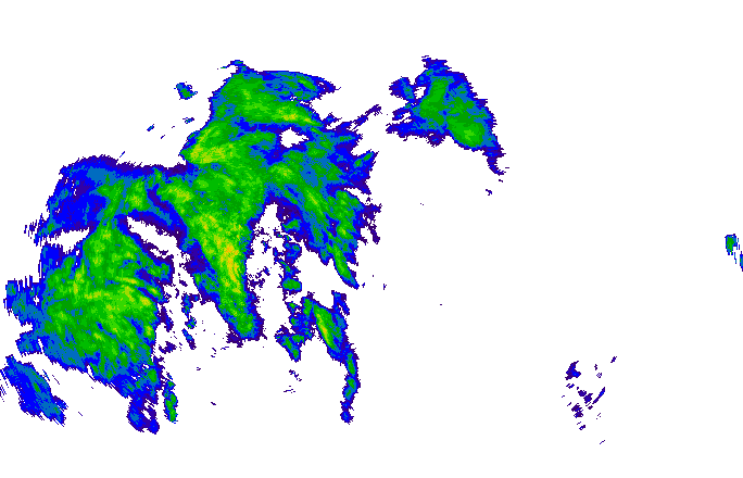 Meteoradar - aktuální srážky 2025-10-22 09:00:00