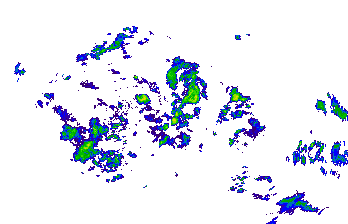 Meteoradar - aktuální srážky 2025-10-25 21:00:00