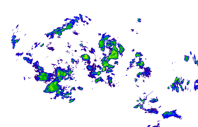 Meteoradar - aktuální srážky 2025-10-25 21:15:00