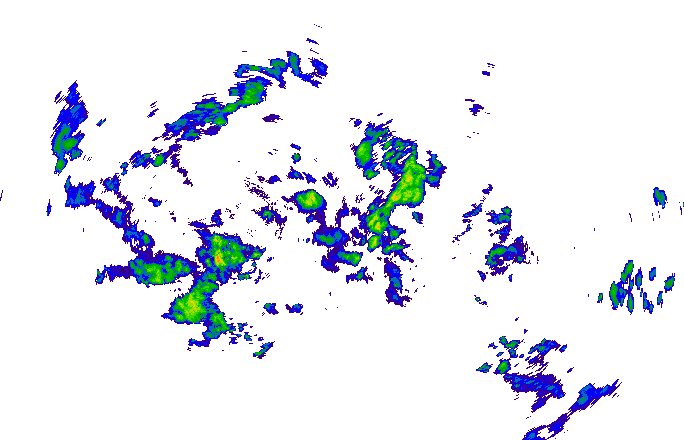 Meteoradar - aktuální srážky 2025-10-25 21:30:00