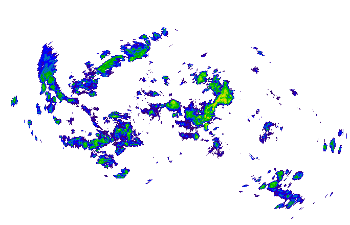 Meteoradar - aktuální srážky 2025-10-25 22:00:00