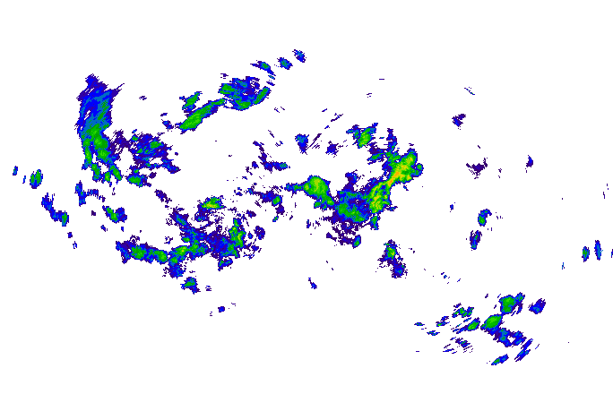 Meteoradar - aktuální srážky 2025-10-25 22:15:00
