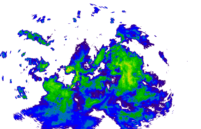 Meteoradar - aktuální srážky 2025-10-27 11:30:00