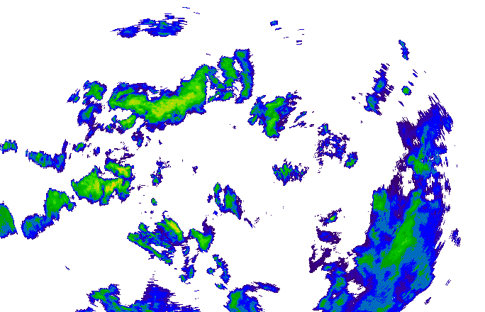 Meteoradar - aktuální srážky 2025-10-27 16:15:00