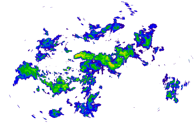 Meteoradar - aktuální srážky 2025-10-27 19:00:00