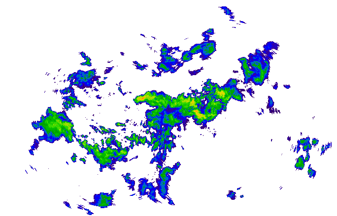 Meteoradar - aktuální srážky 2025-10-27 19:15:00