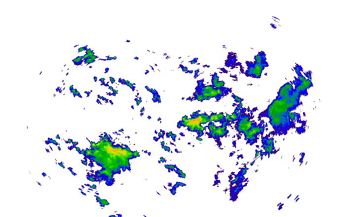 Meteoradar - aktuální srážky 2025-10-27 21:00:00