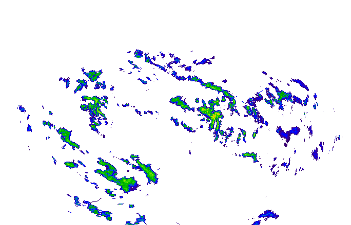 Meteoradar - aktuální srážky 2025-10-28 01:15:00