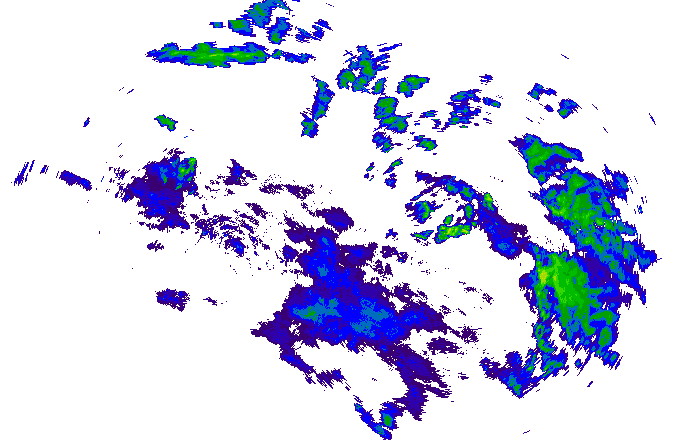 Meteoradar - aktuální srážky 2025-10-28 17:15:00
