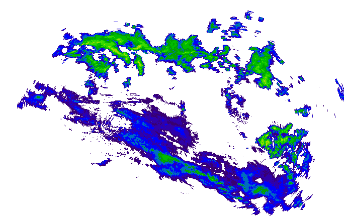 Meteoradar - aktuální srážky 2025-10-28 19:15:00