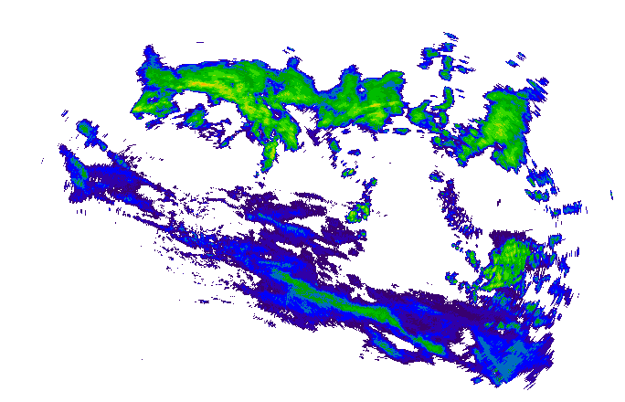 Meteoradar - aktuální srážky 2025-10-28 19:45:00