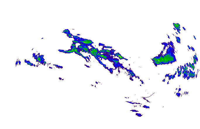 Meteoradar - aktuální srážky 2025-10-29 00:45:00