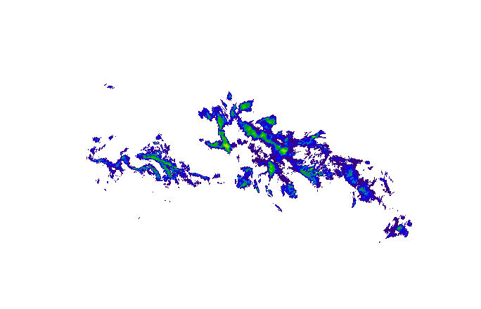 Meteoradar - aktuální srážky 2025-10-29 02:15:00