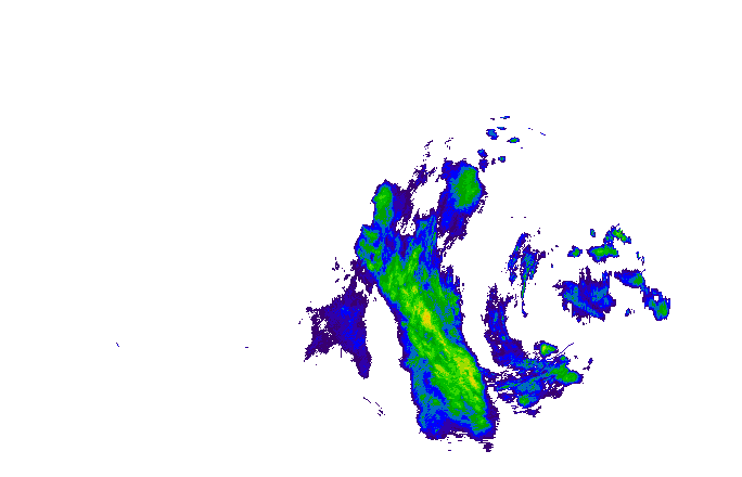 Meteoradar - aktuální srážky 2025-11-08 16:00:00