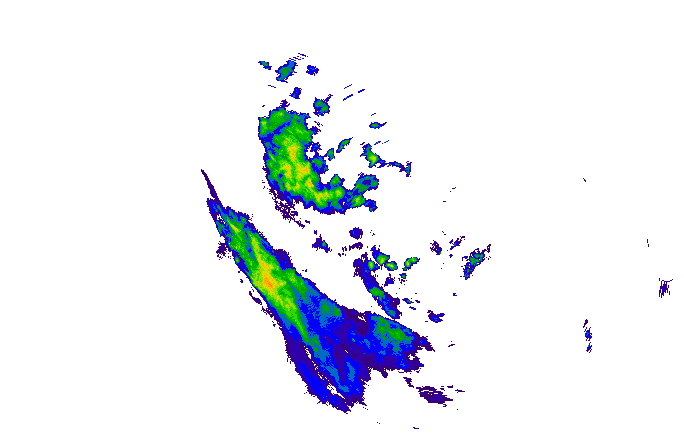 Meteoradar - aktuální srážky 2025-11-08 22:30:00