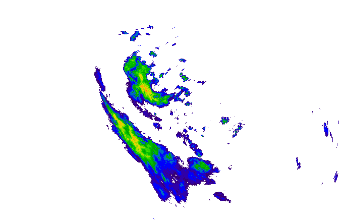 Meteoradar - aktuální srážky 2025-11-08 23:00:00