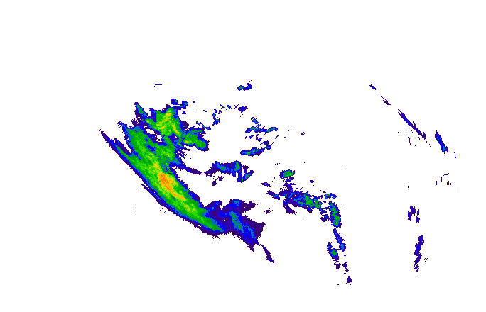 Meteoradar - aktuální srážky 2025-11-09 01:45:00