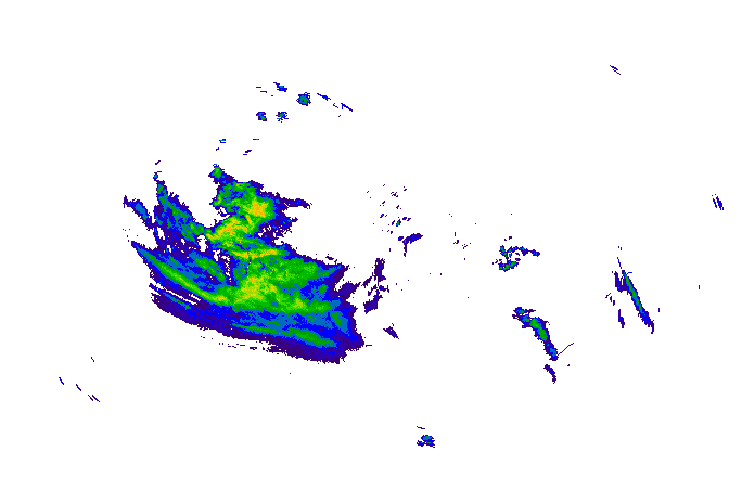Meteoradar - aktuální srážky 2025-11-09 04:45:00