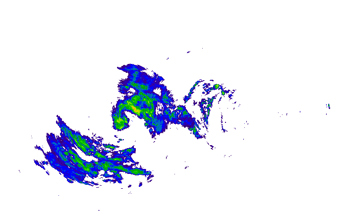 Meteoradar - aktuální srážky 2025-11-09 11:45:00