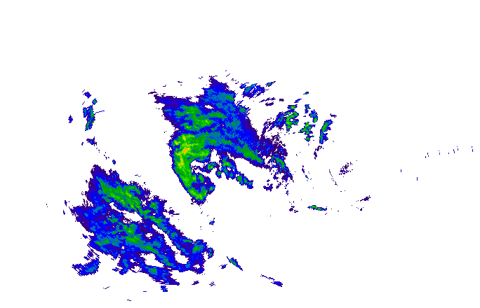 Meteoradar - aktuální srážky 2025-11-09 14:00:00