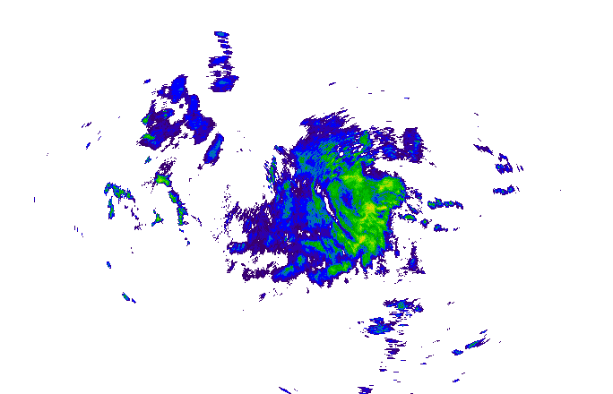 Meteoradar - aktuální srážky 2025-11-09 22:45:00