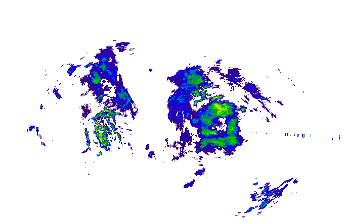 Meteoradar - aktuální srážky 2025-11-10 00:45:00