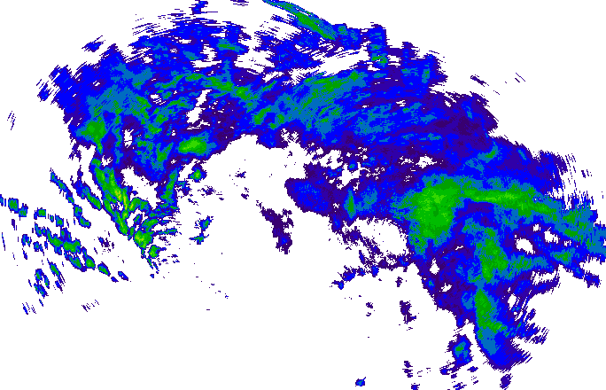 Meteoradar - aktuální srážky 2025-11-15 18:45:00