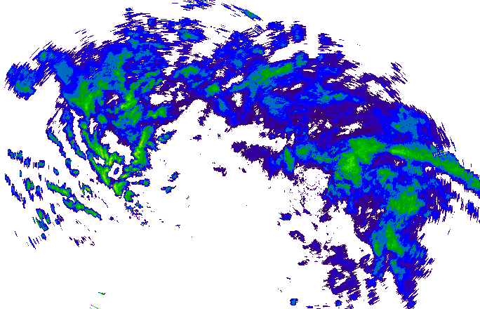 Meteoradar - aktuální srážky 2025-11-15 19:15:00